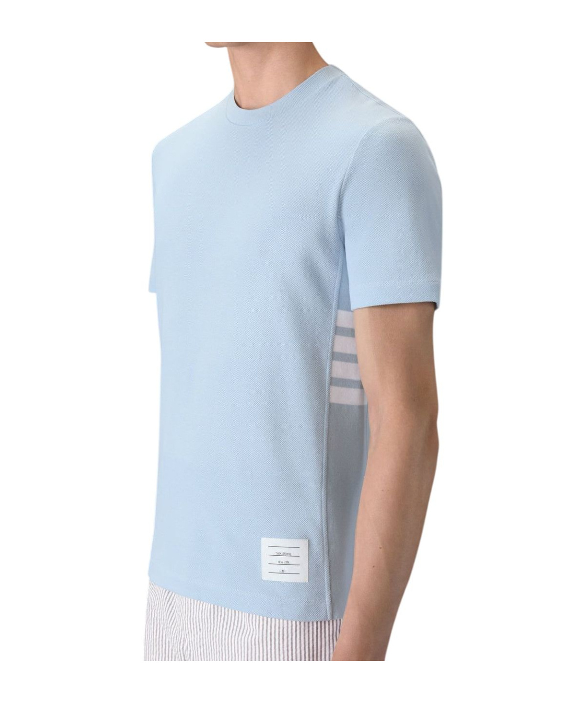 Thom Browne Short-sleeved T-shirt In Blue