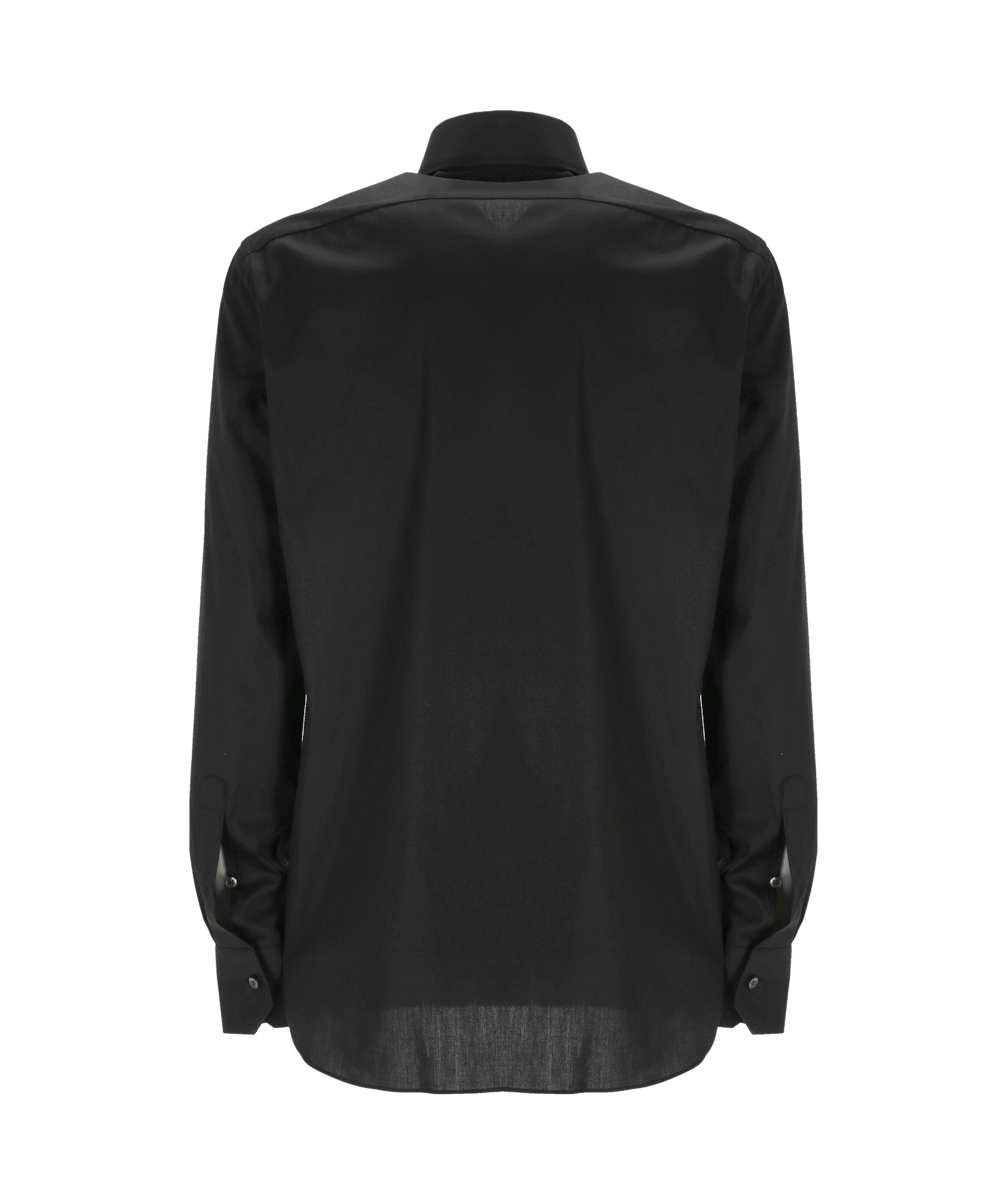 Shop Zegna Z  Buttoned Long-sleeved Shirt In Black
