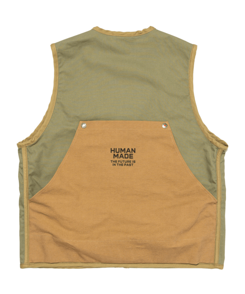 Human Made Zippered Vest In Nude