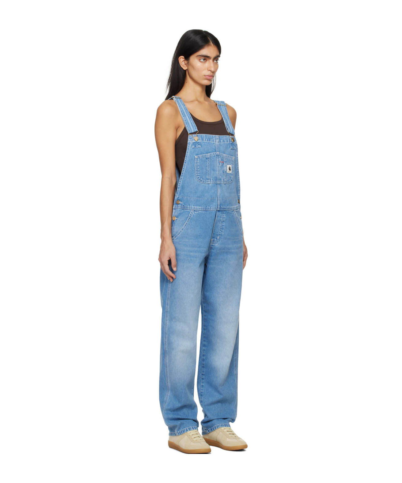 Carhartt W' Orlean Denim Overalls In Blue
