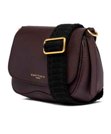 Shop Gianni Chiarini Chiara Flip Shoulder Bag In Black