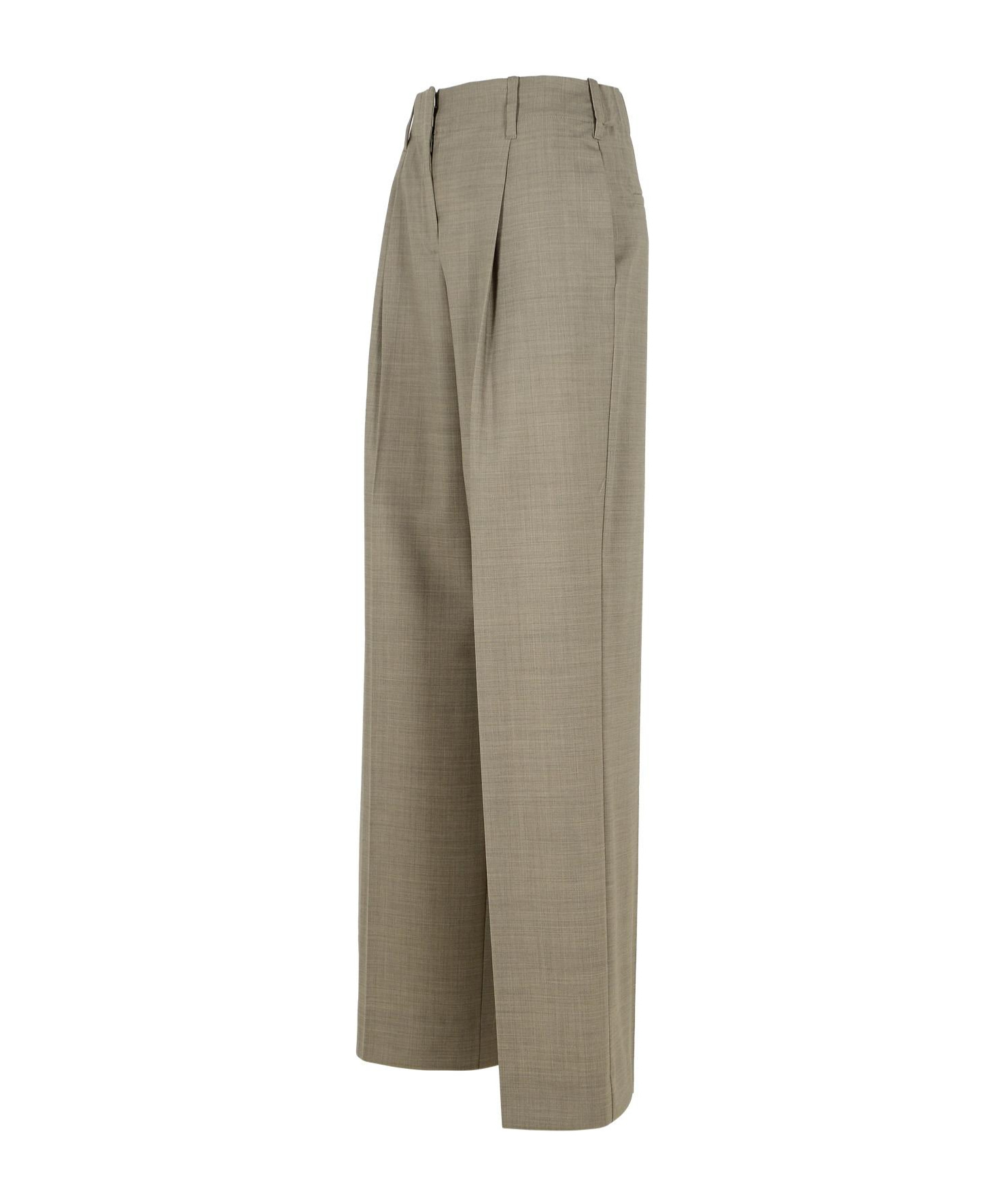 P.a.r.o.s.h Belt-loop Casual Pants In Gray