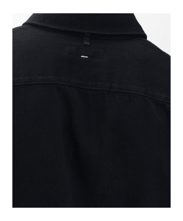 Rag & Bone Long-sleeved Denim Shirt In Black