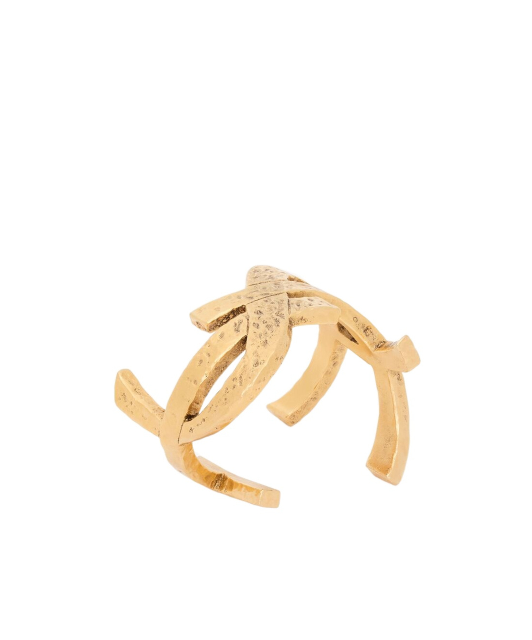 Saint Laurent Cassandre Cuff In Metal