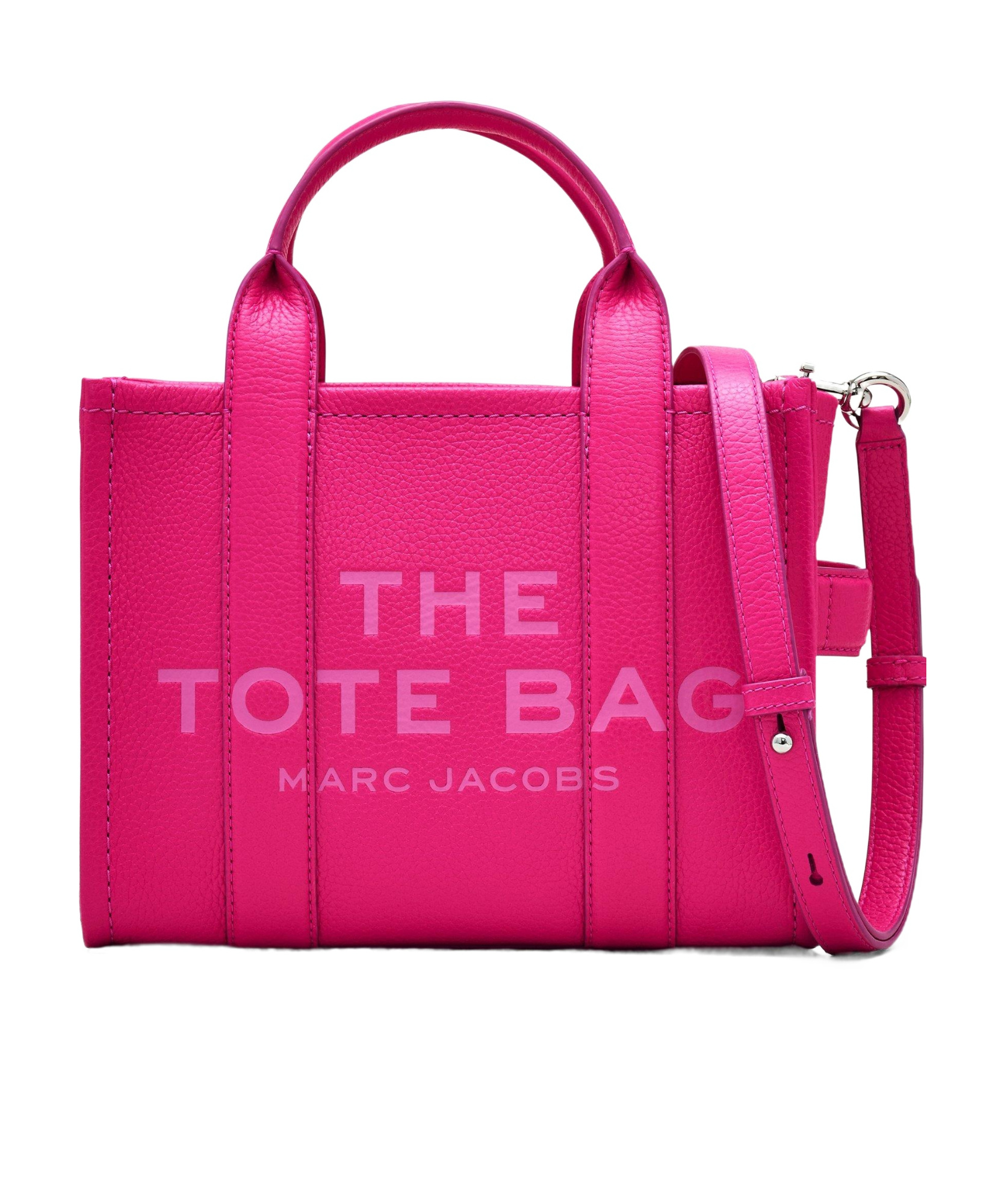 Marc Jacobs The Leather Medium Tote Bag In Pink