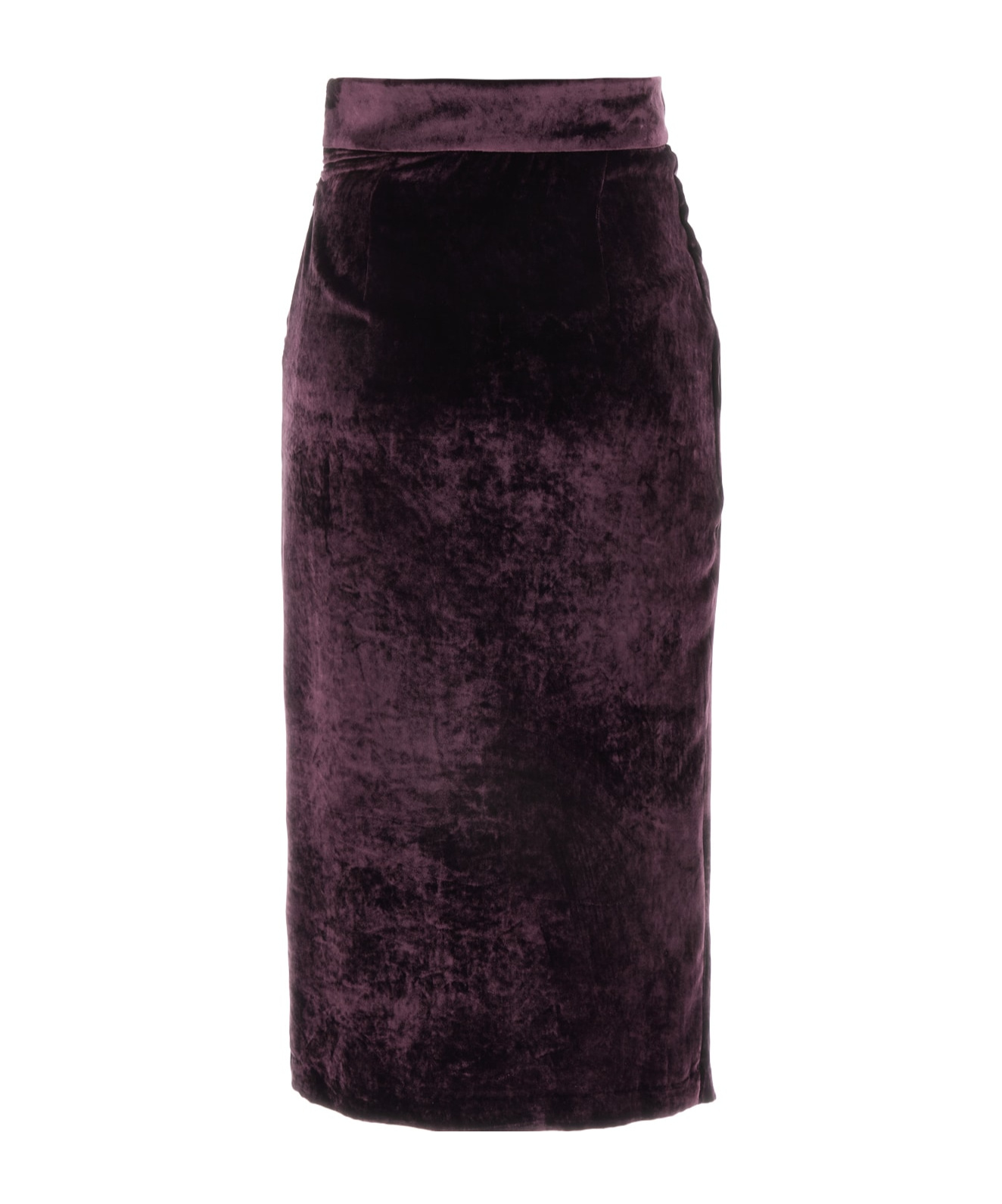 Blumarine Asymmetrical Skirt In Black