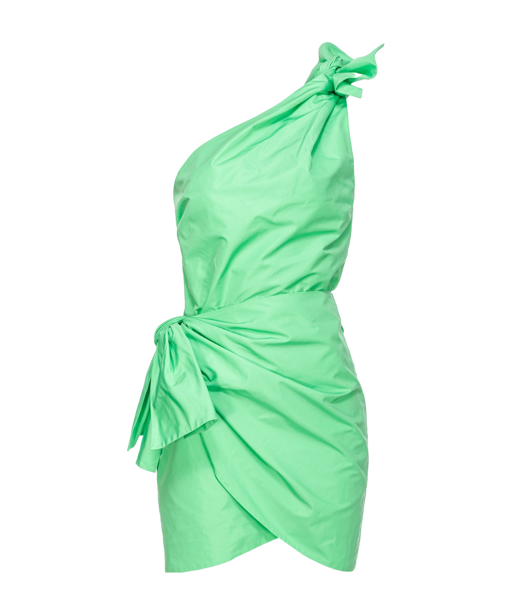 Pinko One-shoulder Dress In Green