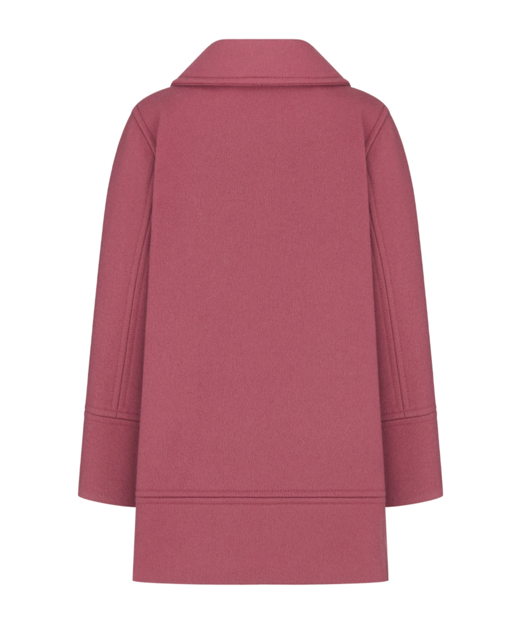 Dior Wool Long-sleeved Coat In Pink