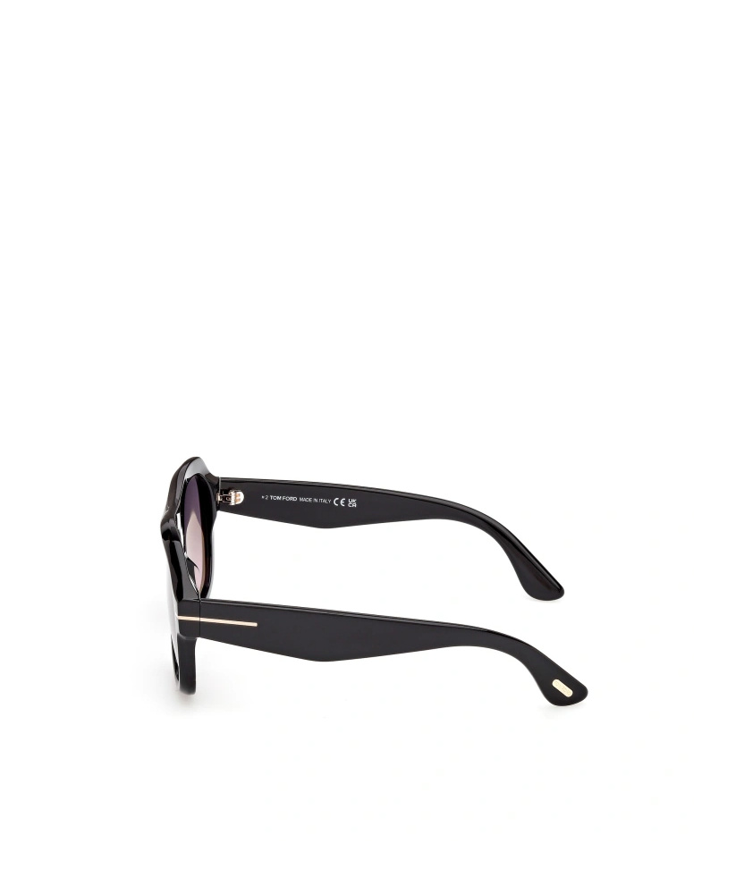 Tom Ford Eyewear Pilot Frame Sunglasses In Black