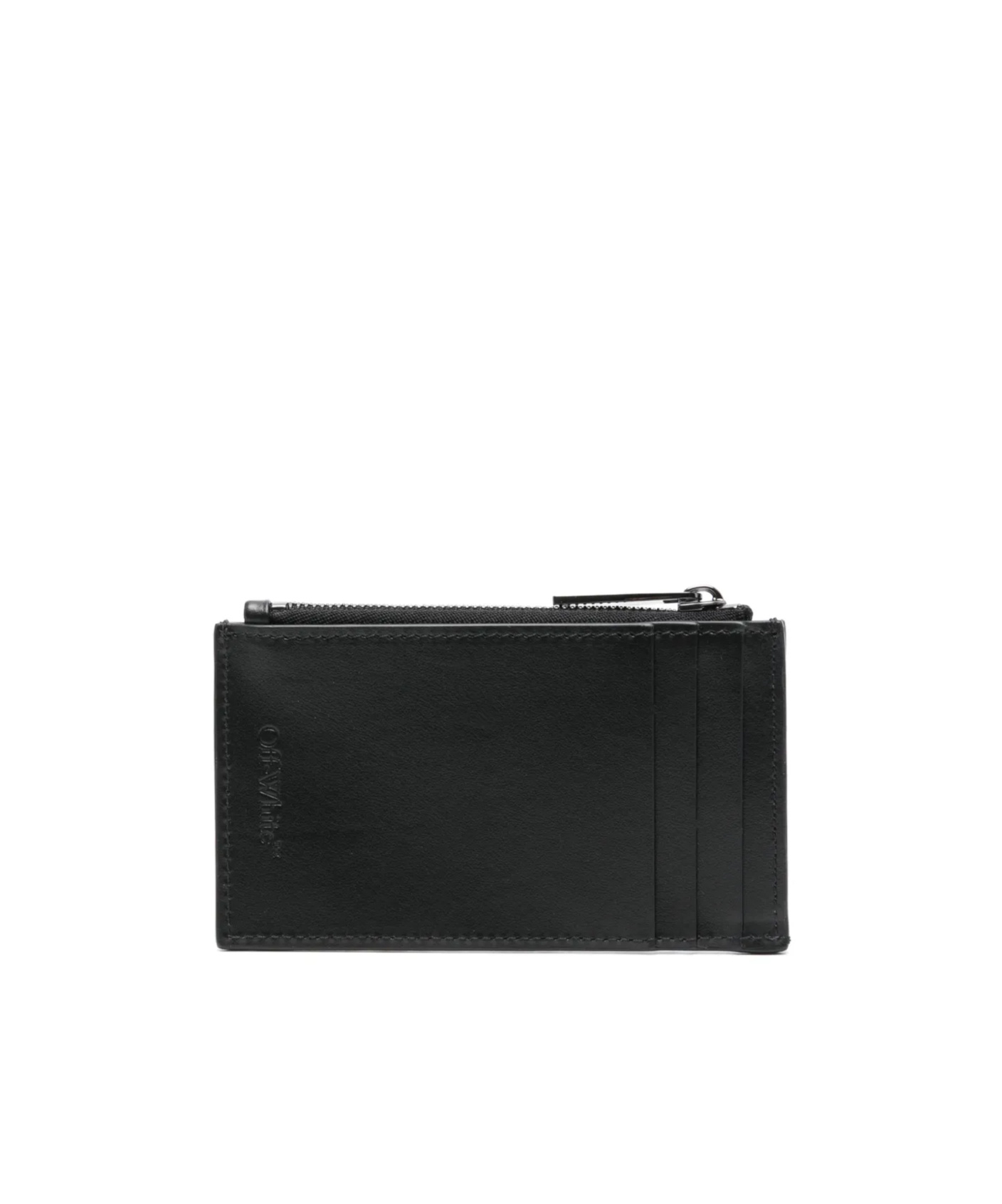 Off-white Arrows-motif Wallet In Black
