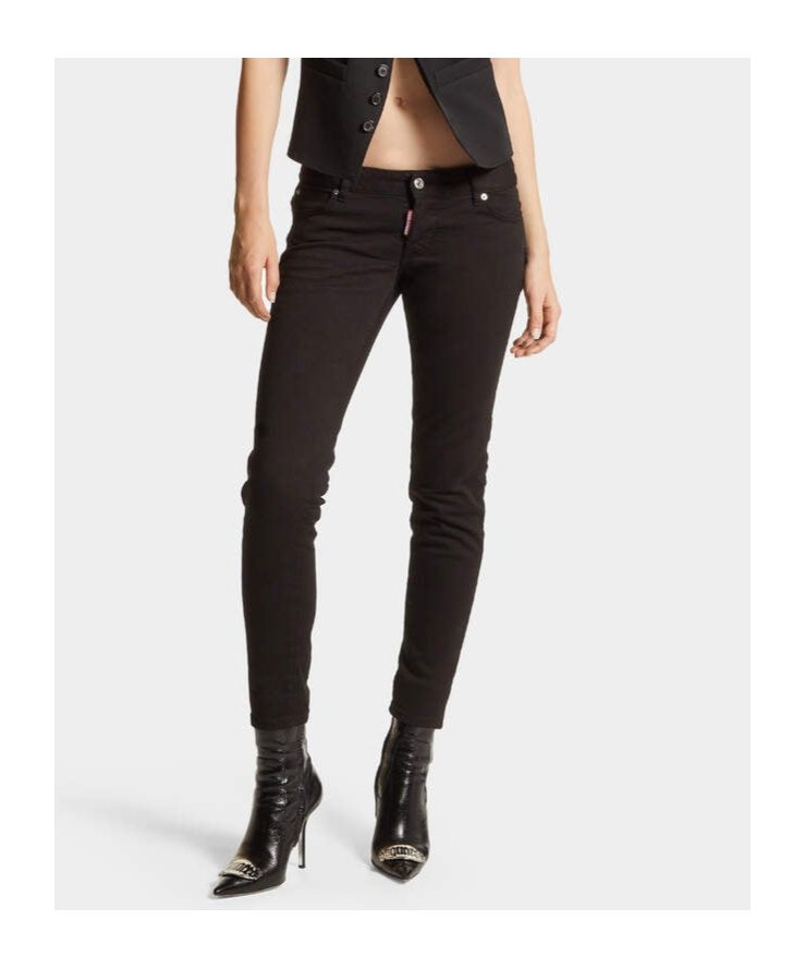 Dsquared2 Belt-loop Jeans In Black