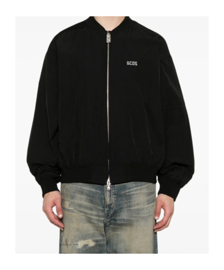 Gcds Varsity Bomber Jacket In Black