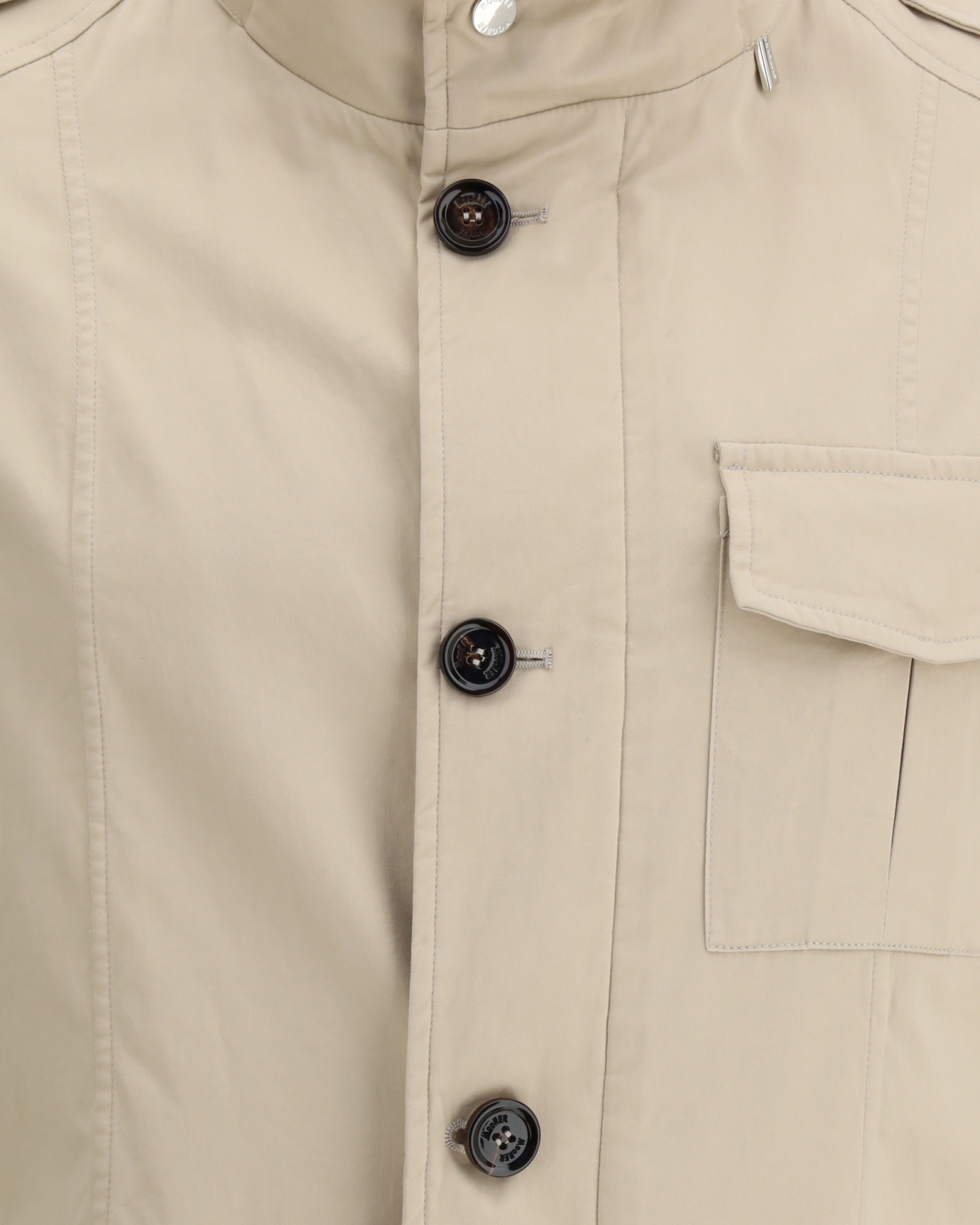 Moorer Multipocketed Brueguel Down Jacket With Extractable Hood In Neutral