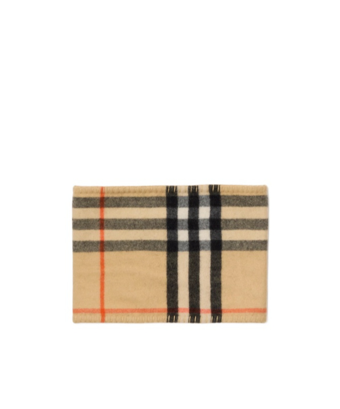 Burberry Checked Cashmere Snood In Brown