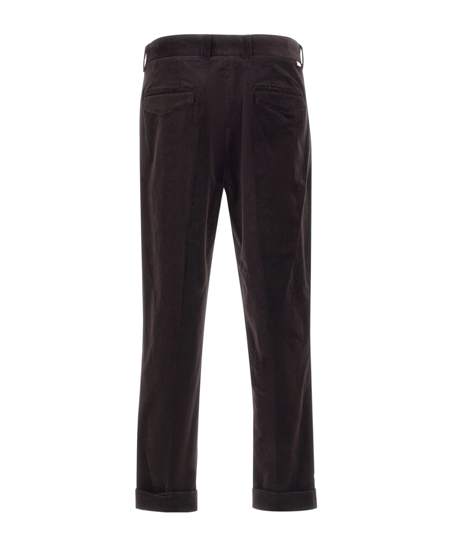 Paolo Pecora Straight-leg Trousers In Brown