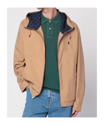 Polo Ralph Lauren Zippered Hooded Jacket With Side Pockets