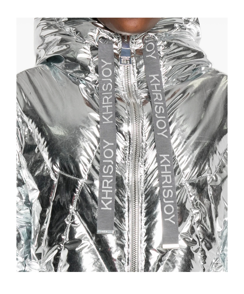 Khrisjoy Long-sleeved Down Jacket In Metallic