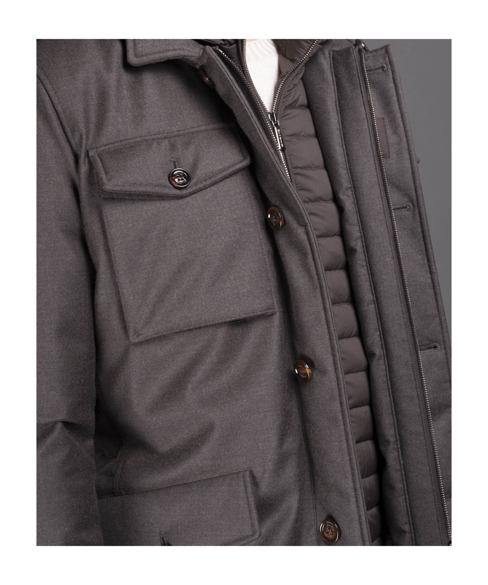 Moorer Hooded Down Jacket In Black