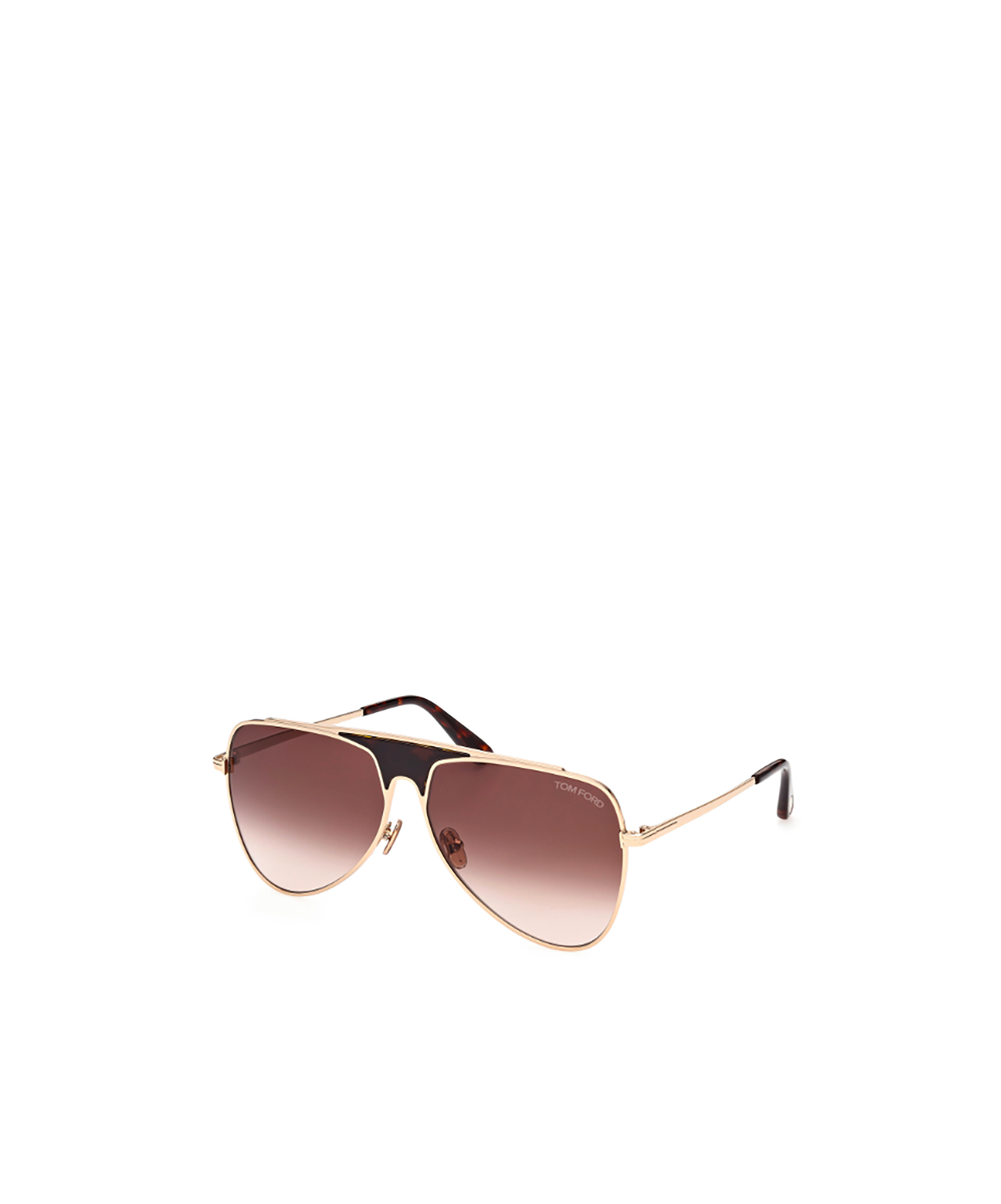 Tom Ford Aviator Sunglasses In Brown