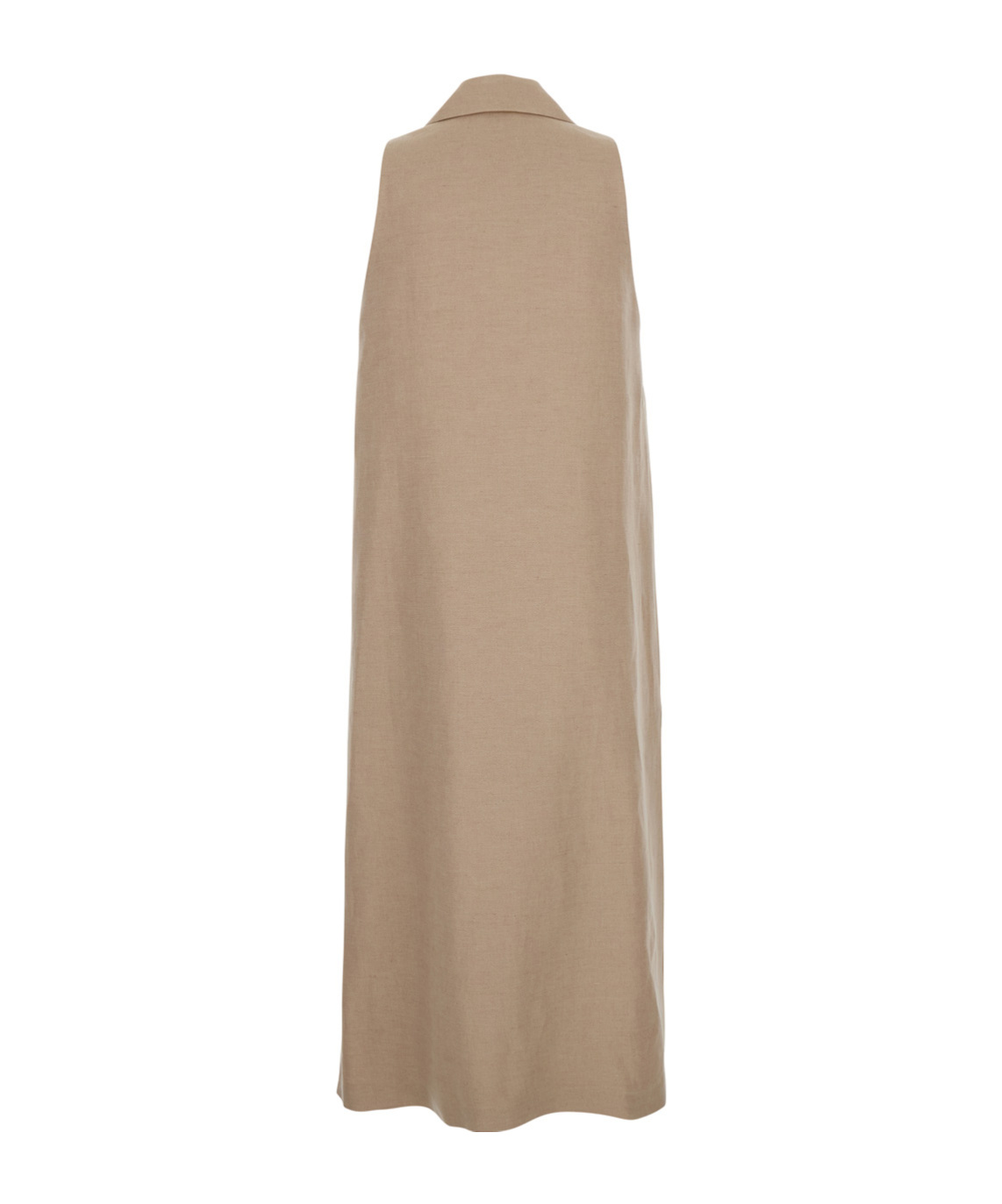 Eleventy Beige Double-breasted Sleeveless Coat In Nude