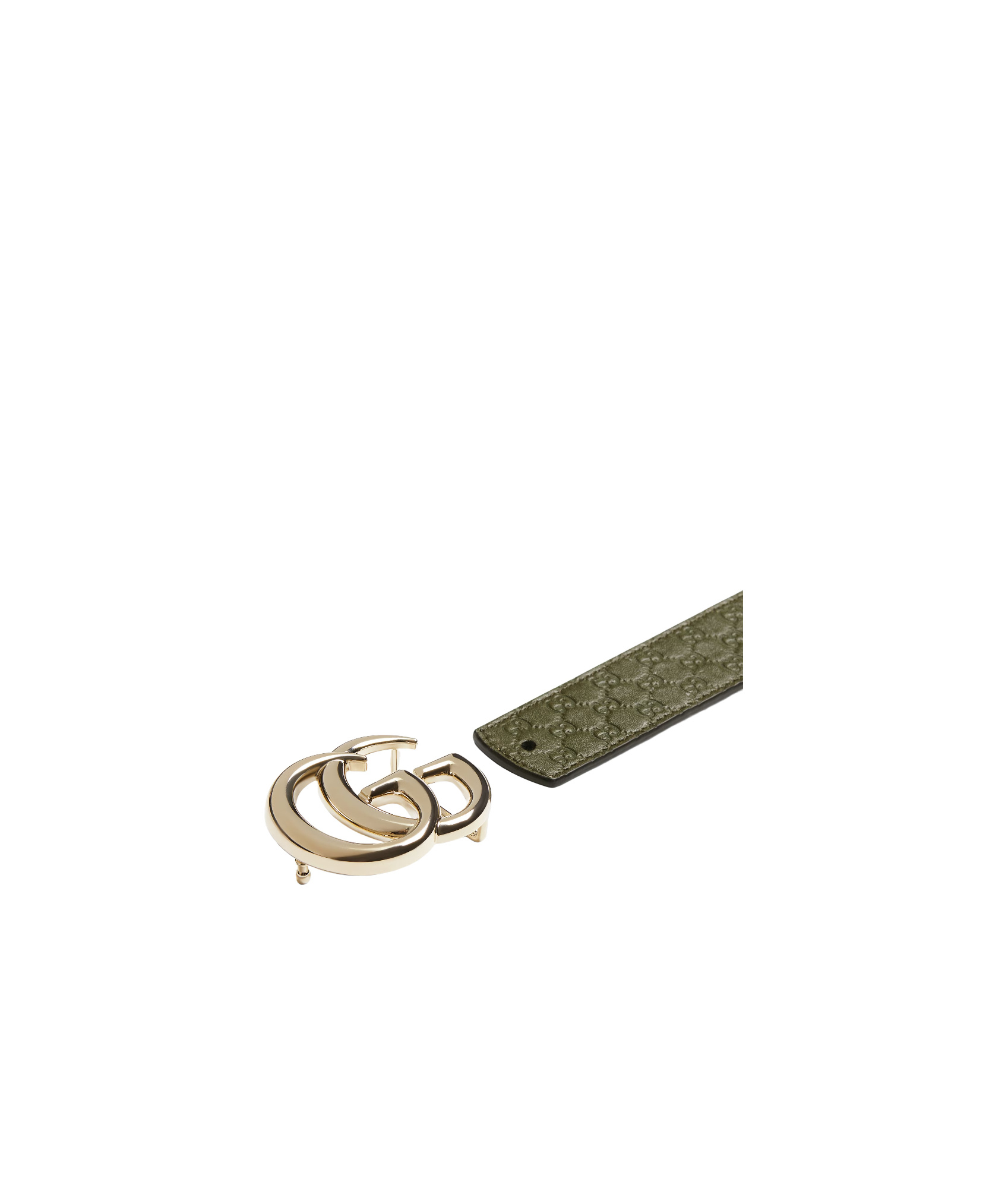 Gucci Reversible Gg Marmont Belt In Green