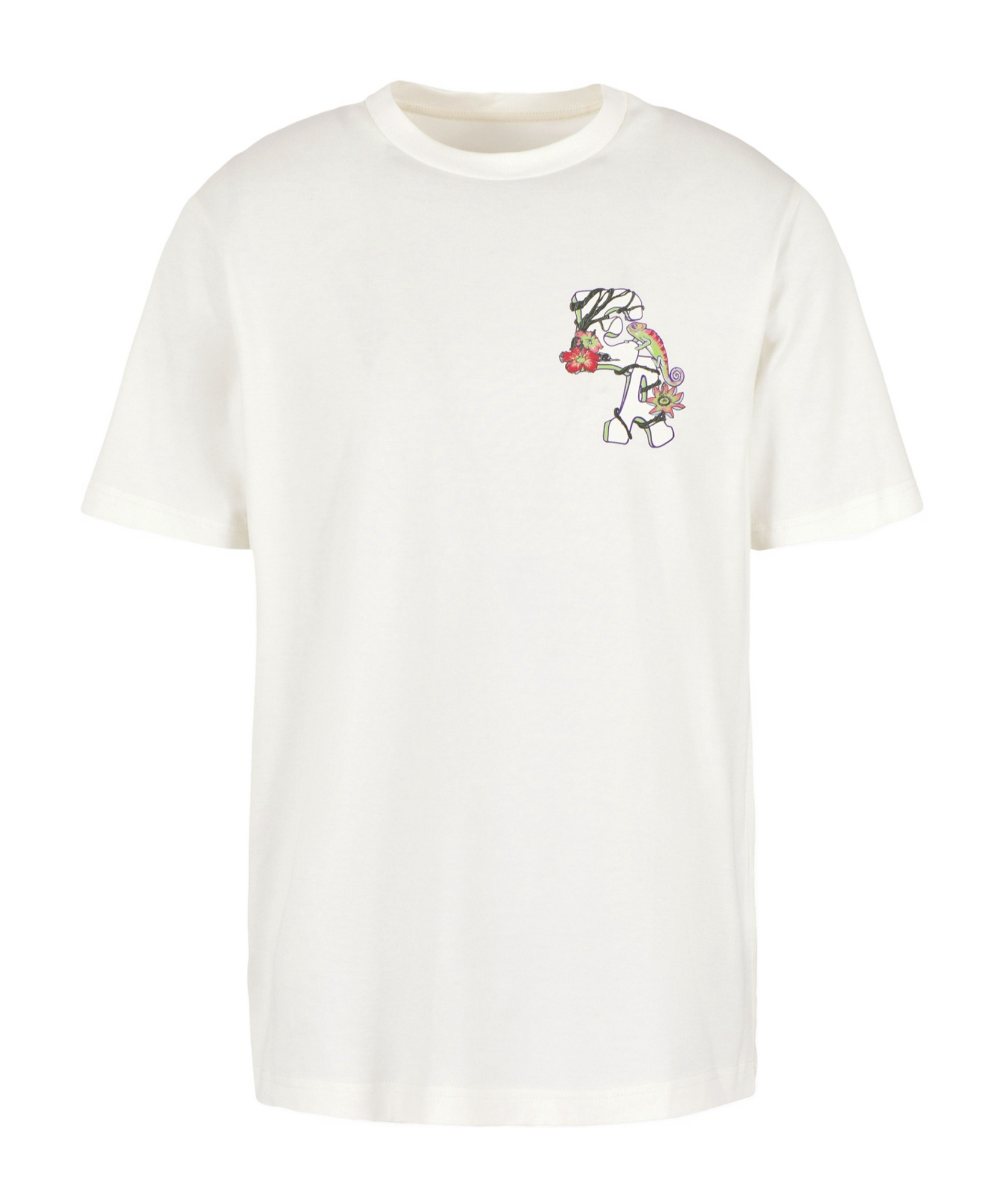 Emporio Armani Monogram-print Cotton T-shirt In White