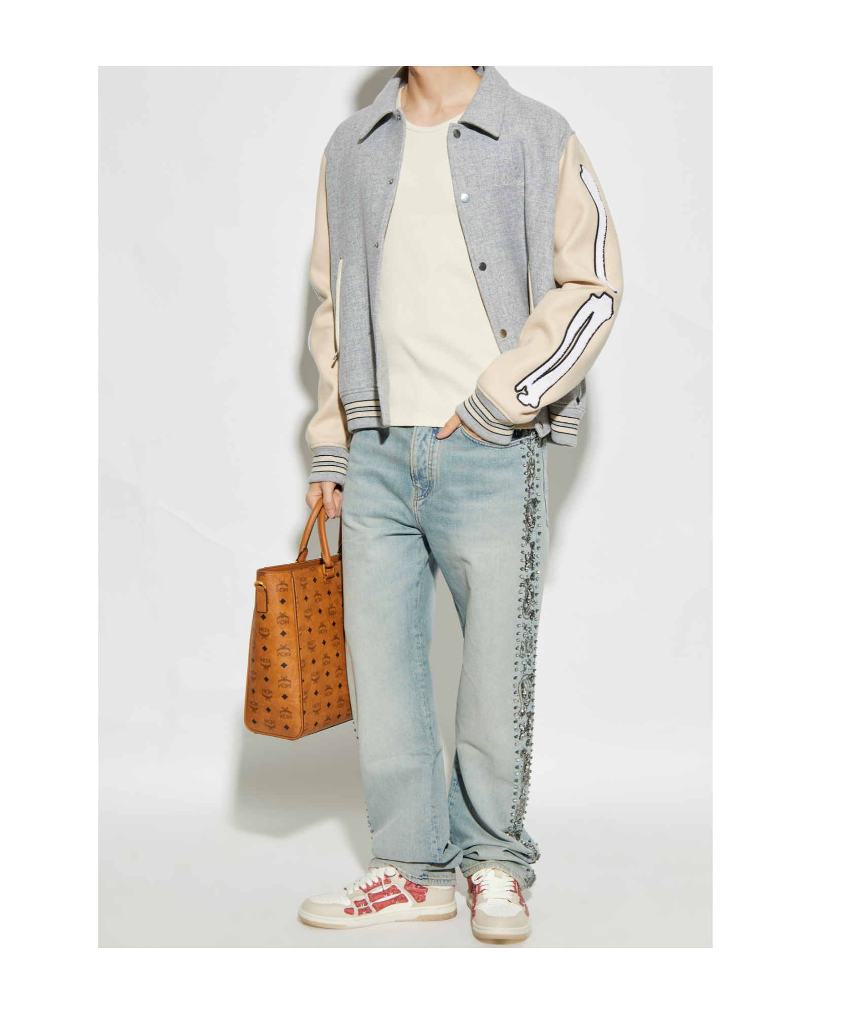 Amiri Off-white Ma Tonal Tank Top