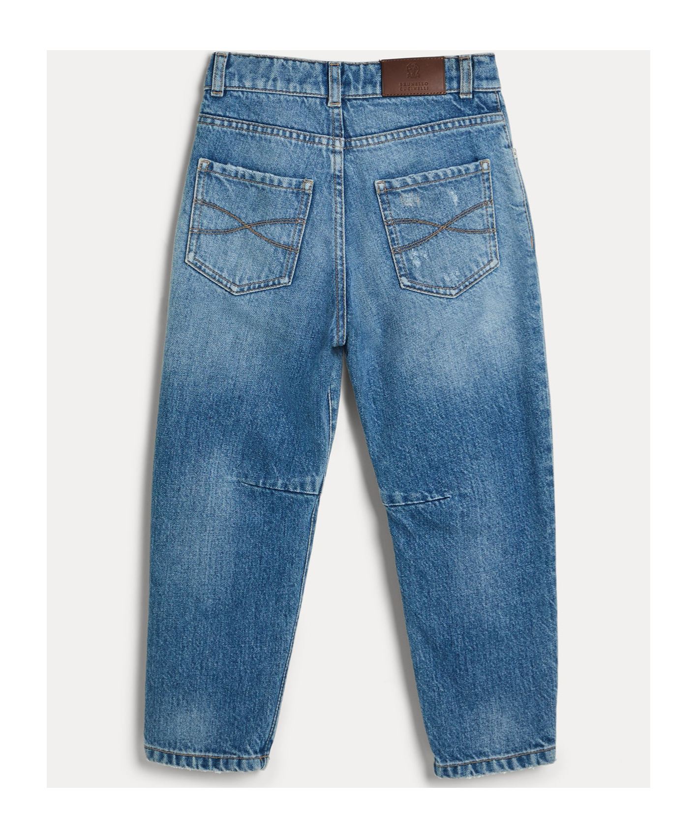Brunello Cucinelli Belt-loop Jeans In Blue