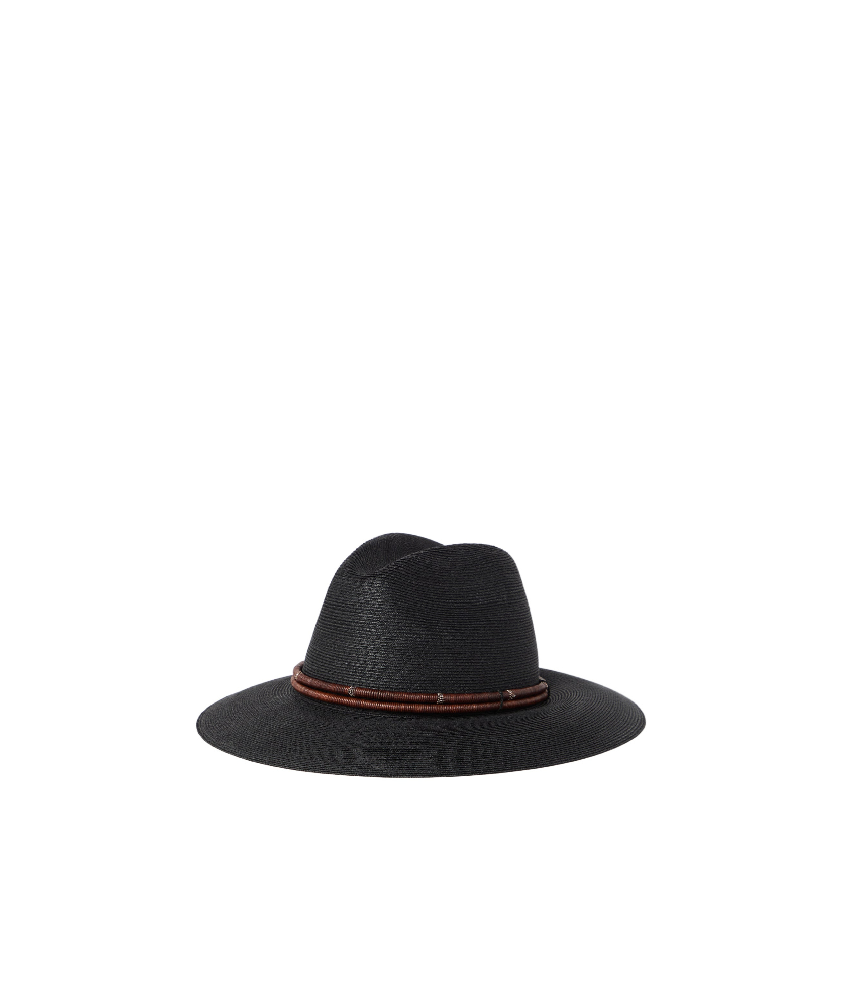 Brunello Cucinelli Jewel-piece Hat In Black