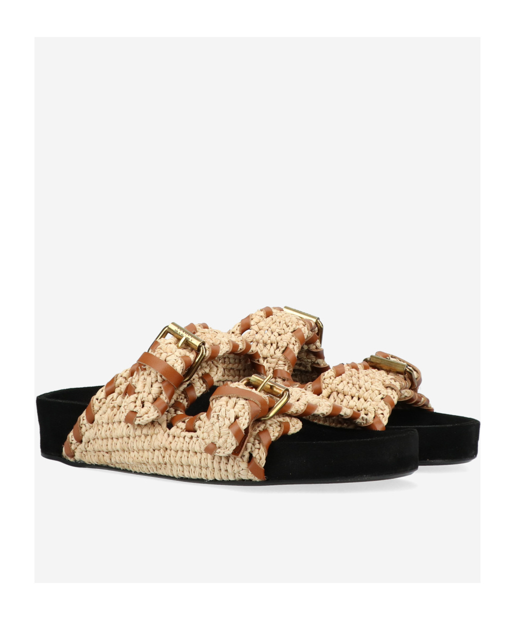 Isabel Marant Round Head Slippers In Nude