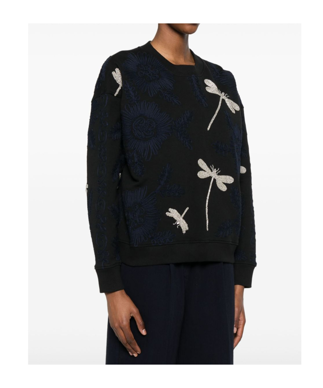 Forte Forte Long-sleeved Sweater In Black