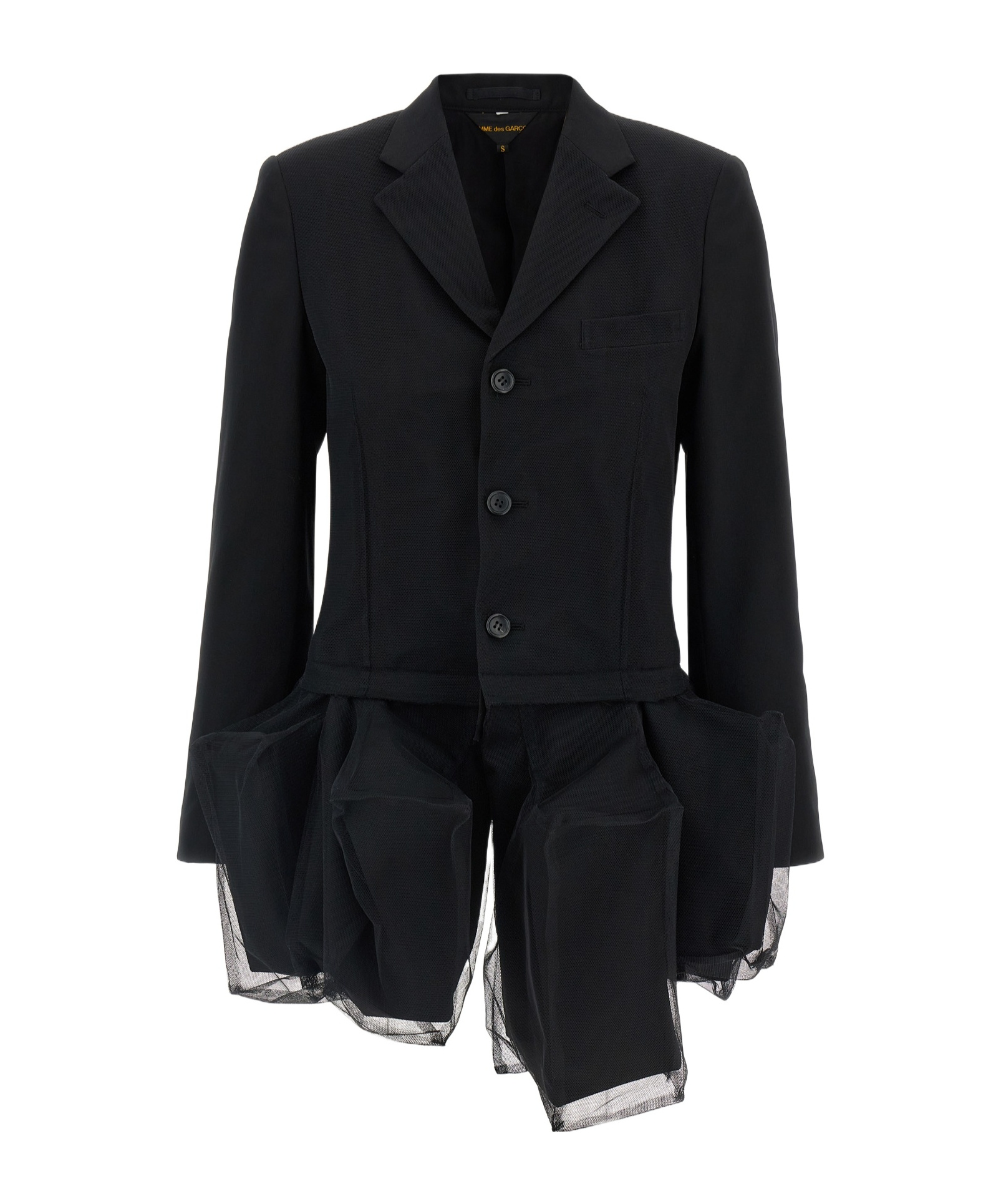 Shop Comme Des Garçons Long Sleeve Blazer In Black