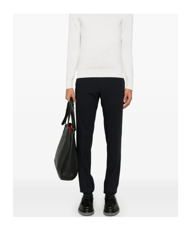 Incotex Tapered Tailored Trousers In Black