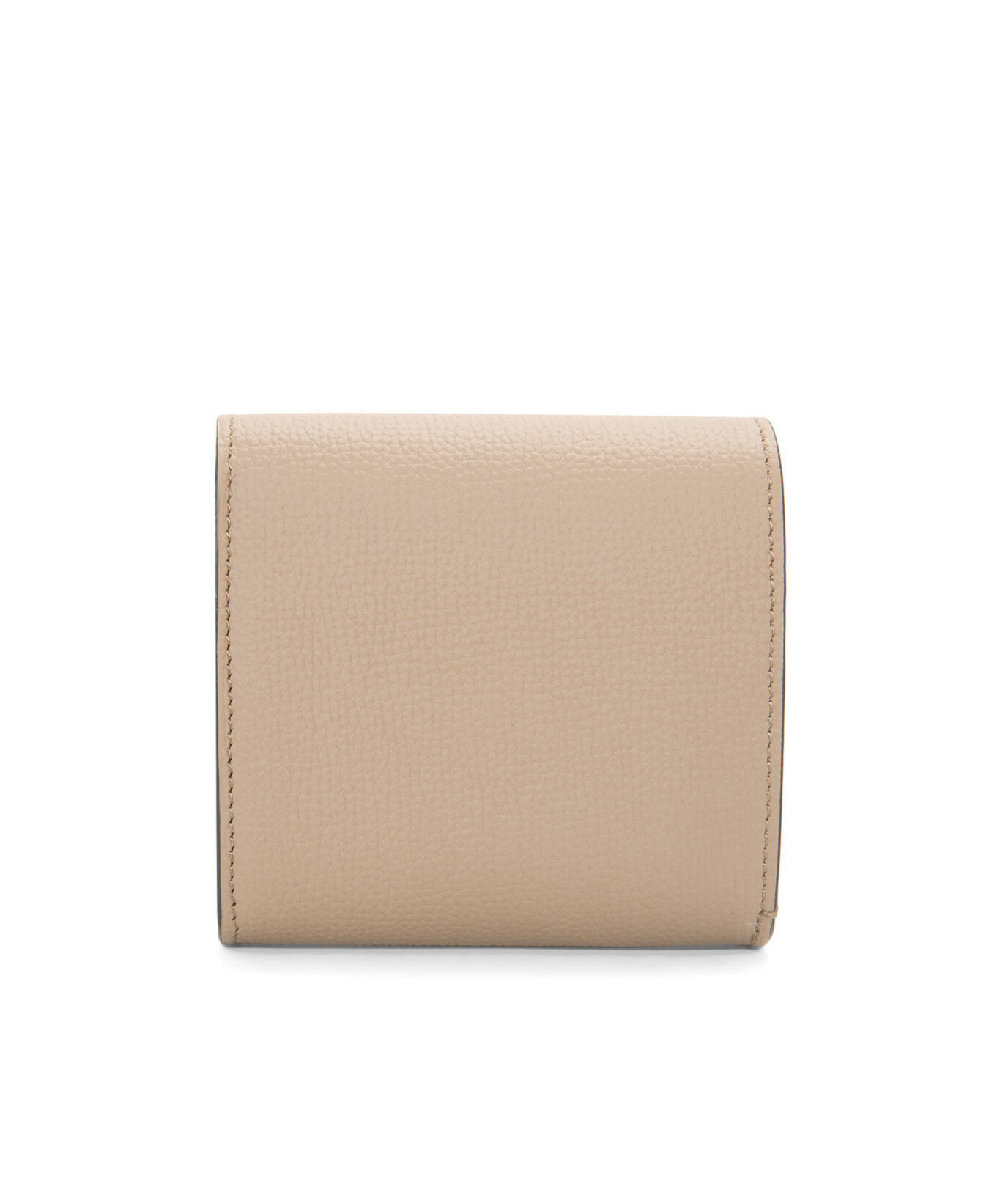 Loewe Anagram Compact Flap Wallet In Pebble Grain Calfskin In Neutral