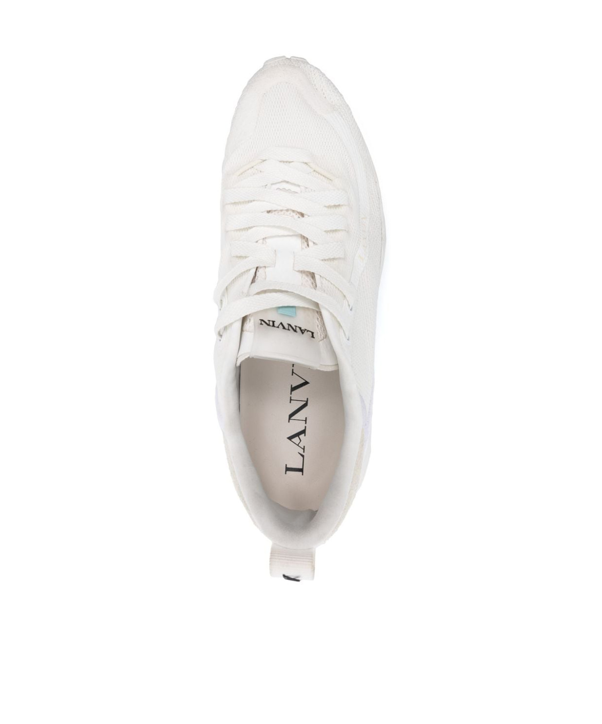 Lanvin Logo Logo Low Upper Board Shoes In White