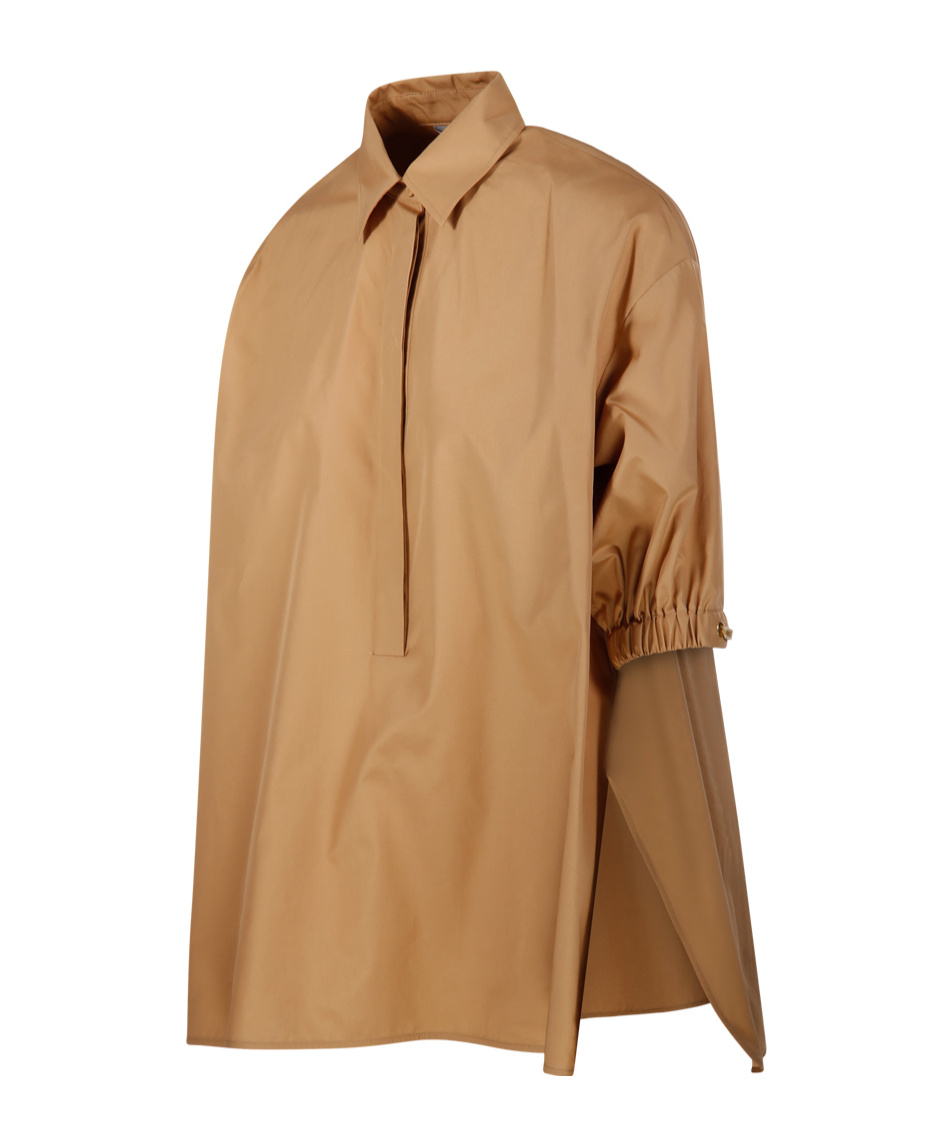 Max Mara Teano Oversized Shirt In Nude