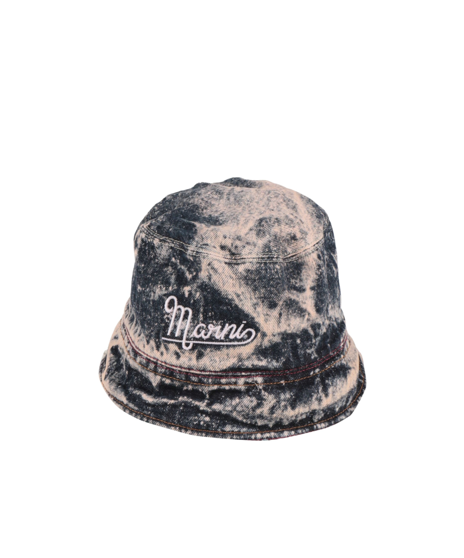 Marni Washed Denim Bucket Hat In Black