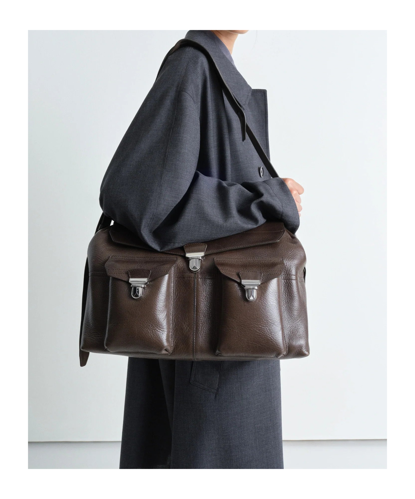 Lemaire Gear Shoulder Bag In Green