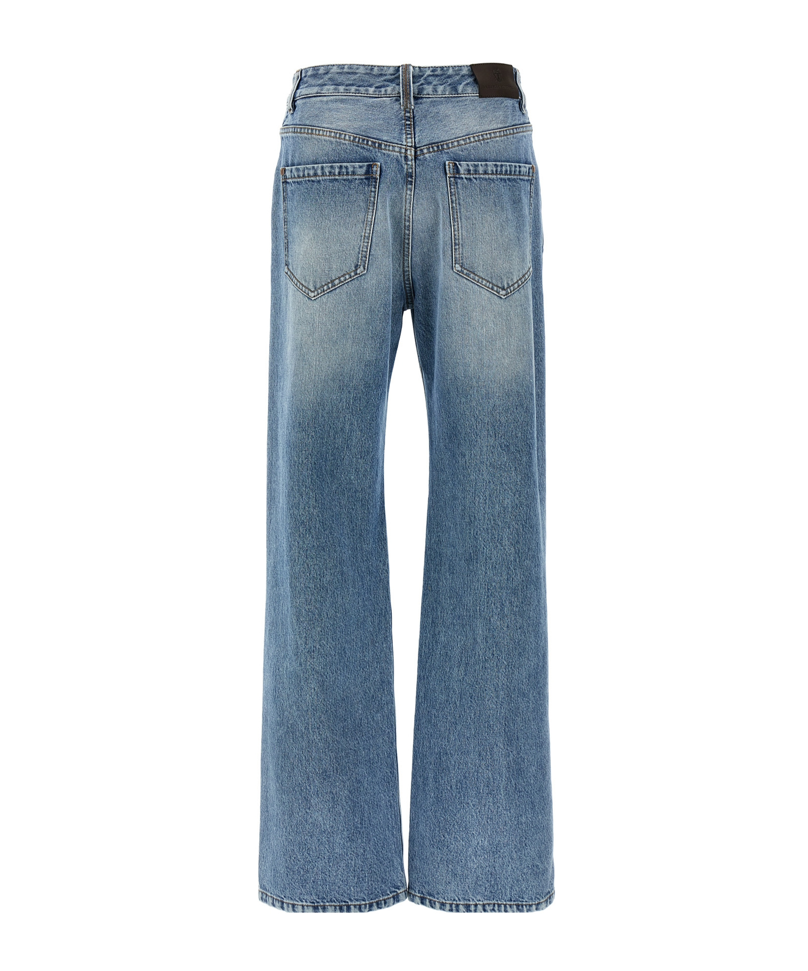 Shop Brunello Cucinelli High-waist Straight-leg Denim Jeans In Blue
