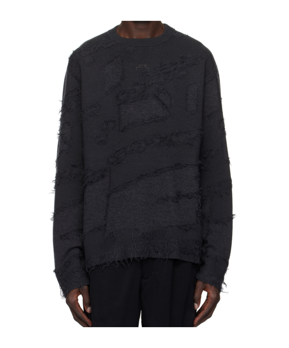 A-cold-wall* Black Frontage Sweater In Black