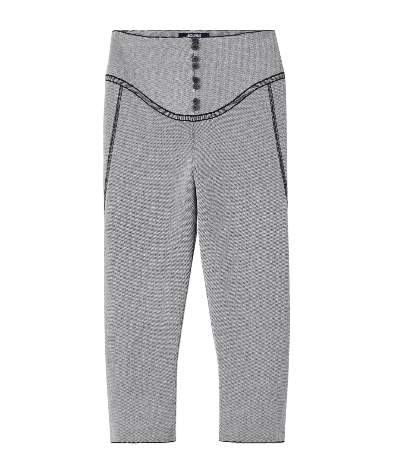 Jacquemus Womens Dark Grey Les Capri Stretch-knit Leggings In Gray