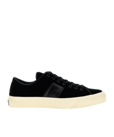 Tom Ford Logo-print Low-top Sneakers In Black