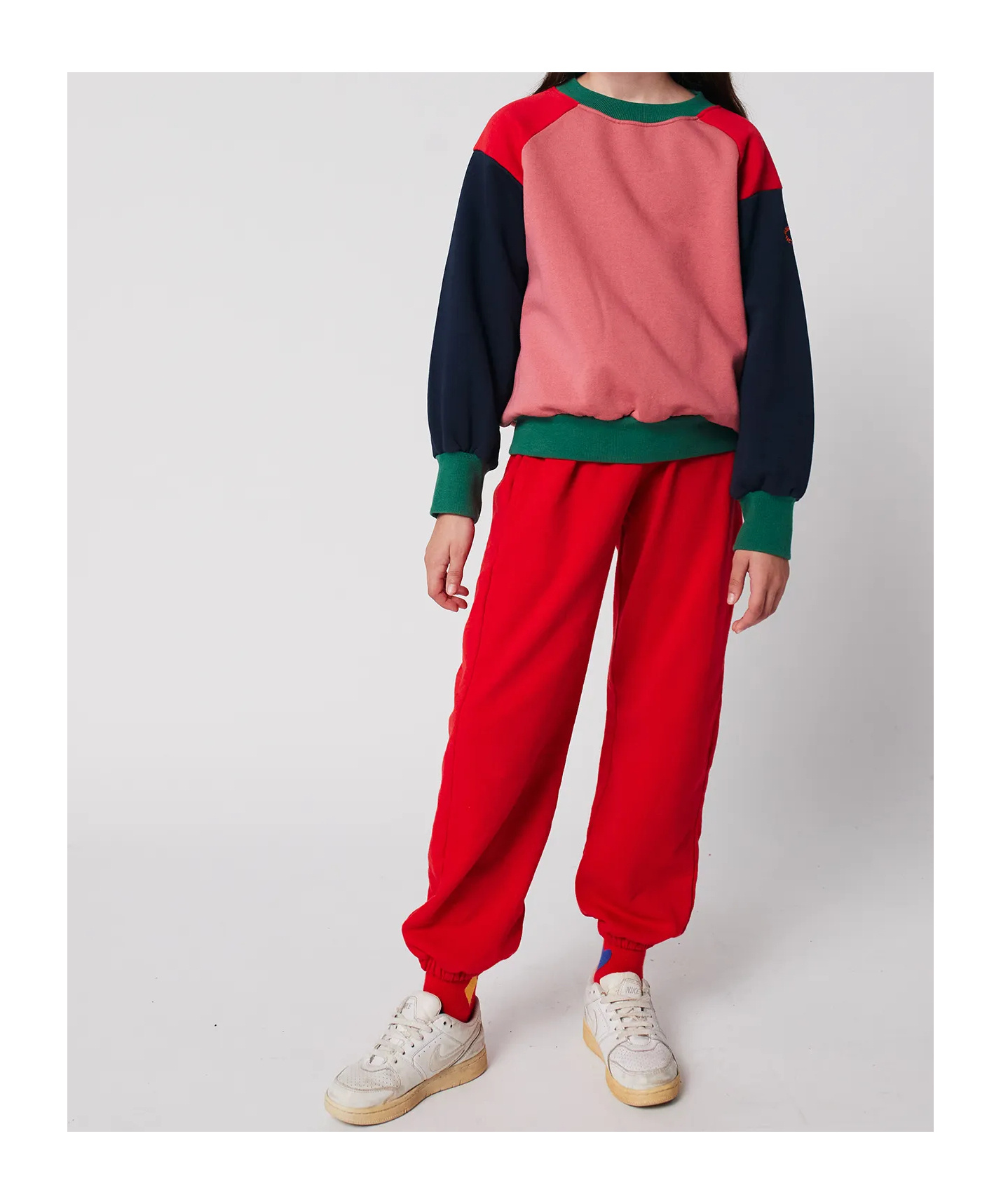 Bobo Choses Tic Tac Toe Color Block Sweatshirt In Multi