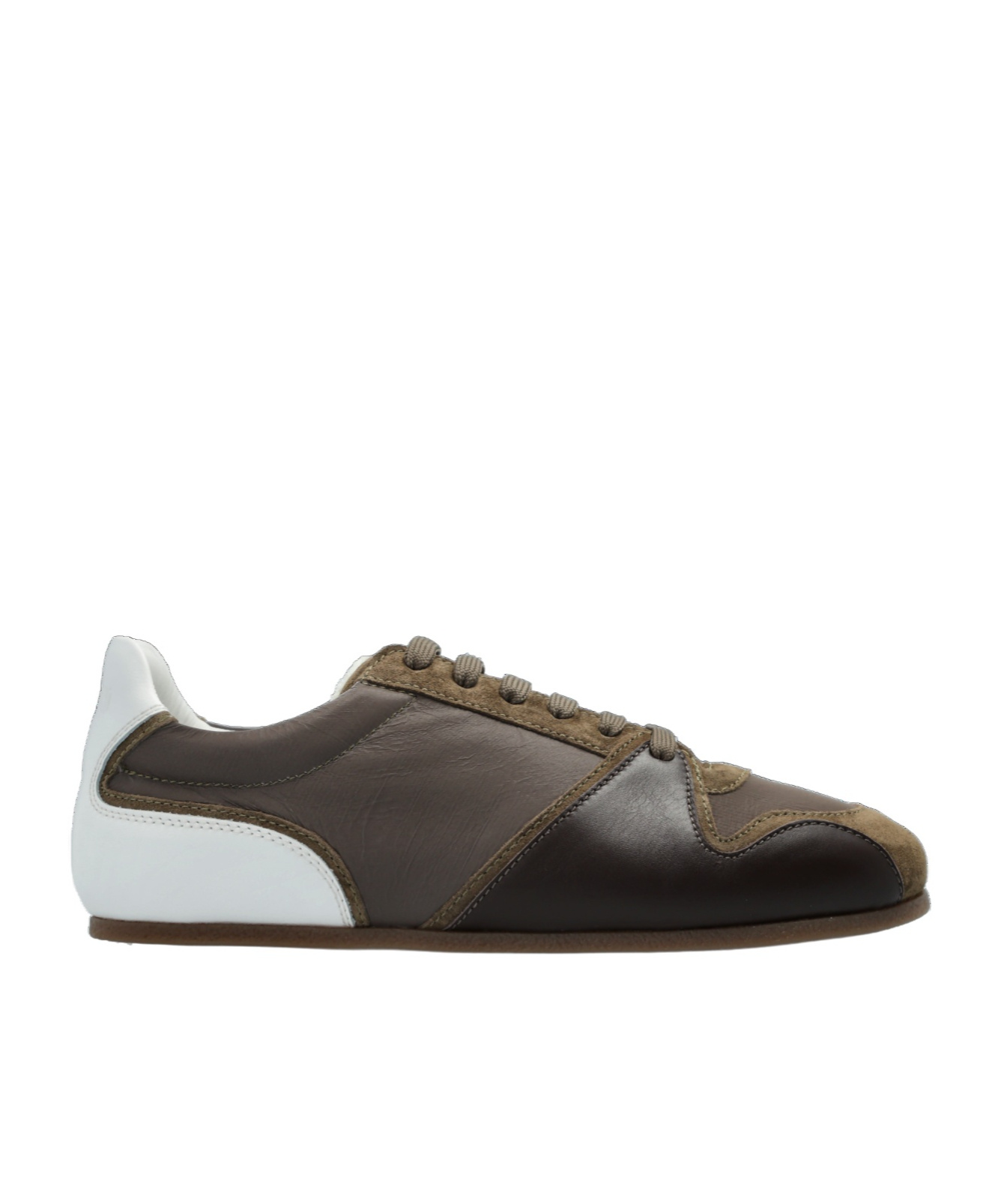 Moschino Leather Sneakers In Black
