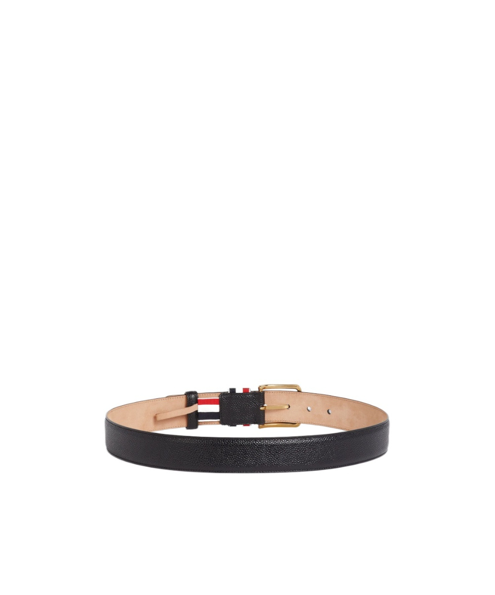 Thom Browne 35 Rwb-loop Belt In Black