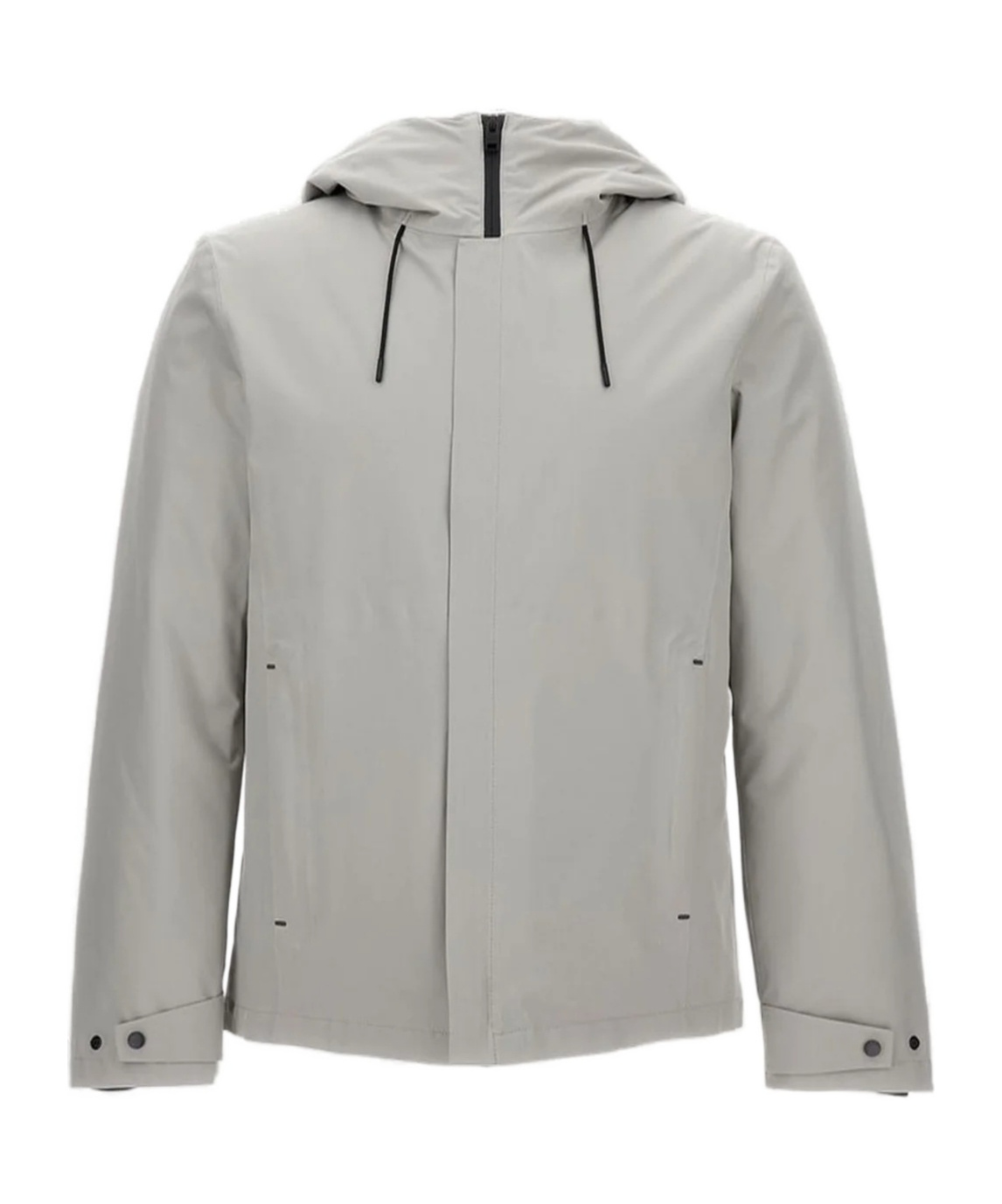 Woolrich Crestmont Hooded Zip-front Jacket In Gray