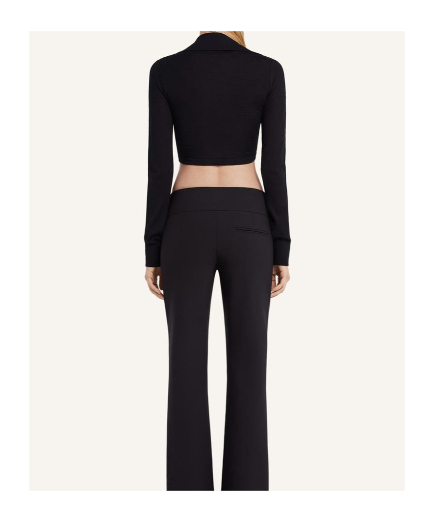Courrèges Courregès Polo Twist Piqué Crop