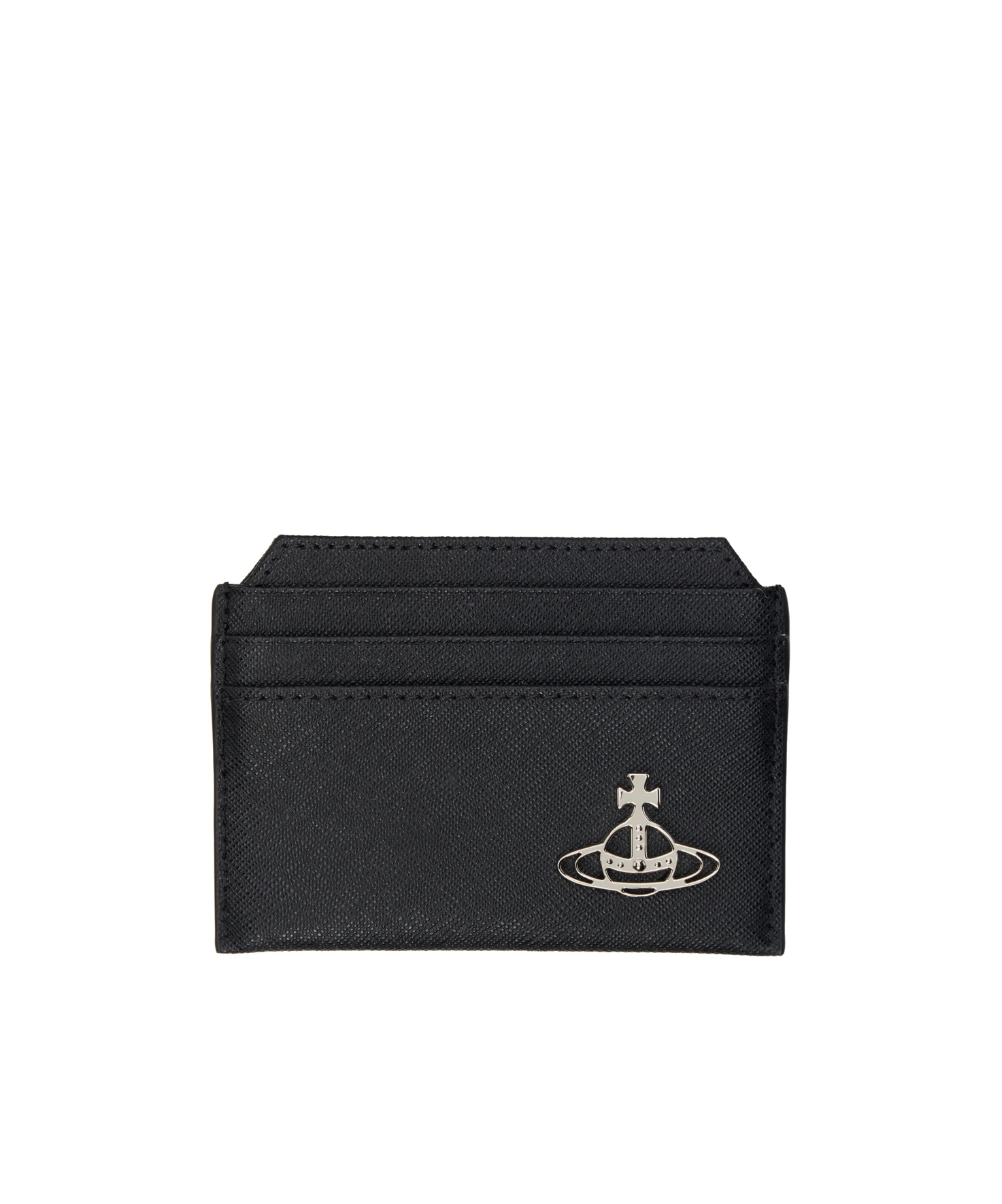 Vivienne Westwood Orb-plaque Cardholder In Black