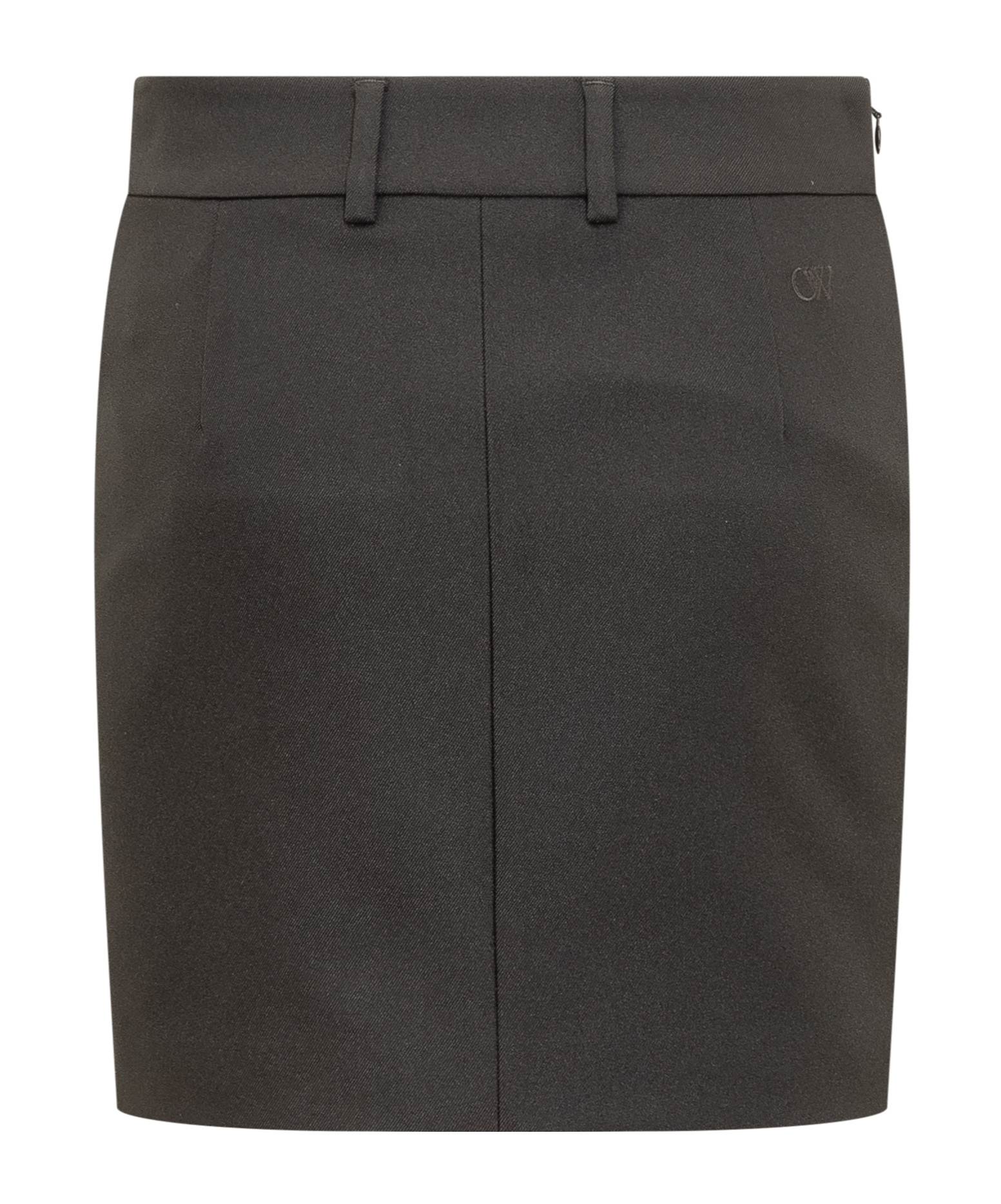 Off-white Tech Drill Tailored Miniskirt In Black