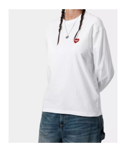 Carhartt W' L/s Heart Patch T-shirt In Multi